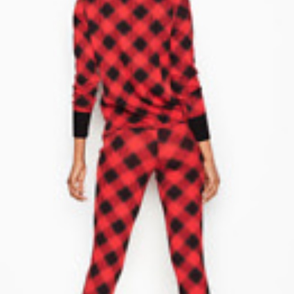 Victoria's Secret Red/Black Buffalo Thermal PJ Set - Picture 4 of 4
